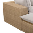 TOV Furniture Cali 4-Piece Performance Fabric & Wicker Outdoor Sectional