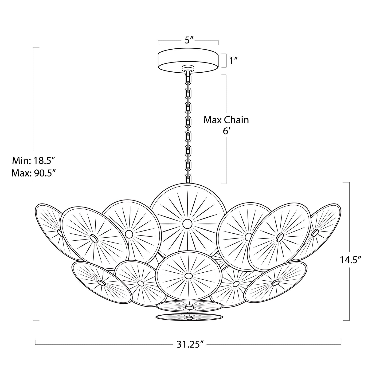 Regina Andrew Holly Chandelier