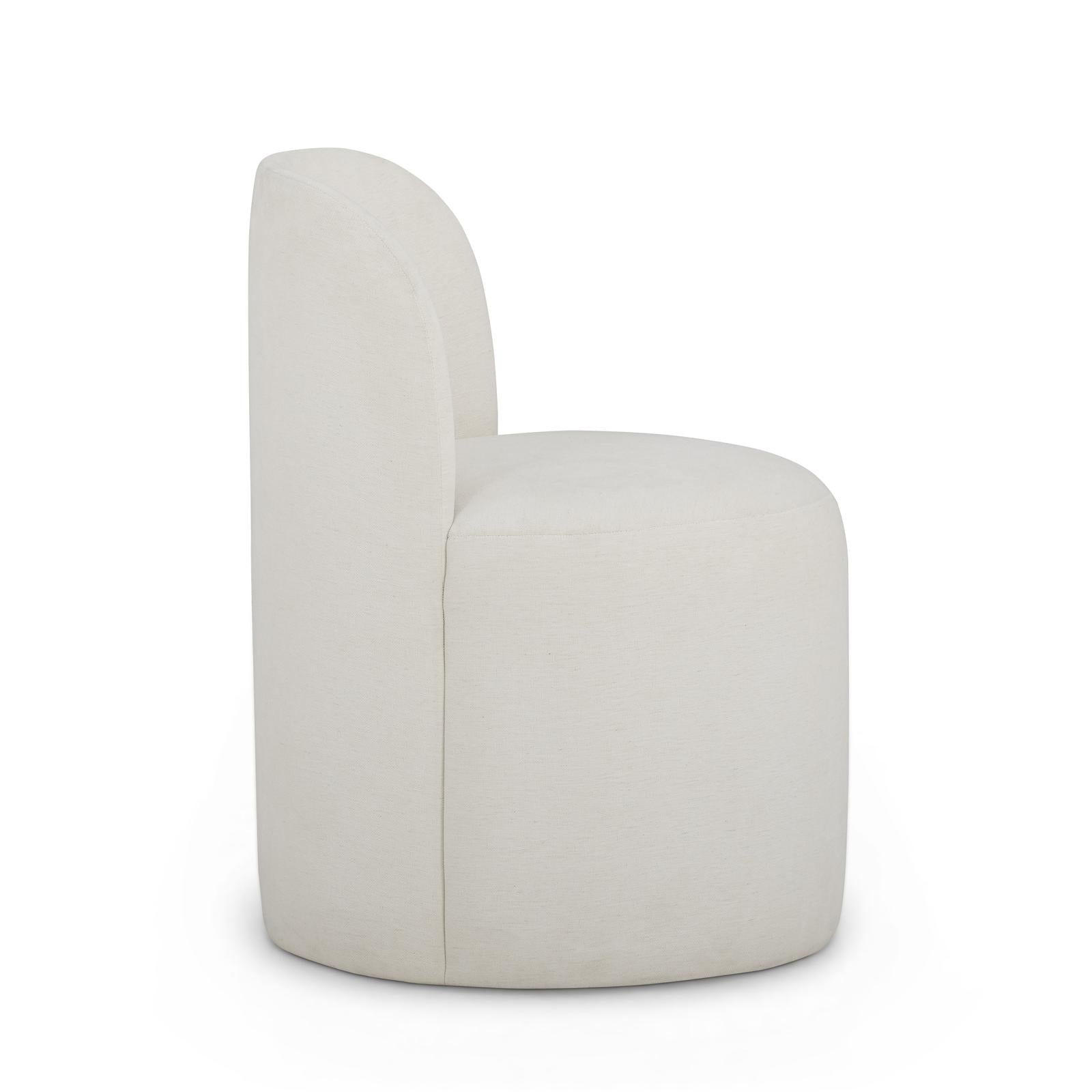 TOV Furniture Persa Round Back Performance Chenille Dining Chair