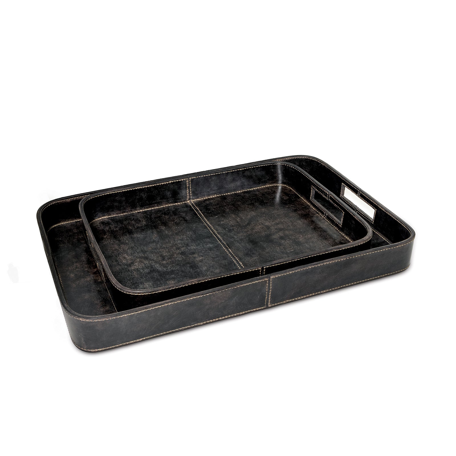 Regina Andrew Derby Leather Tray Set