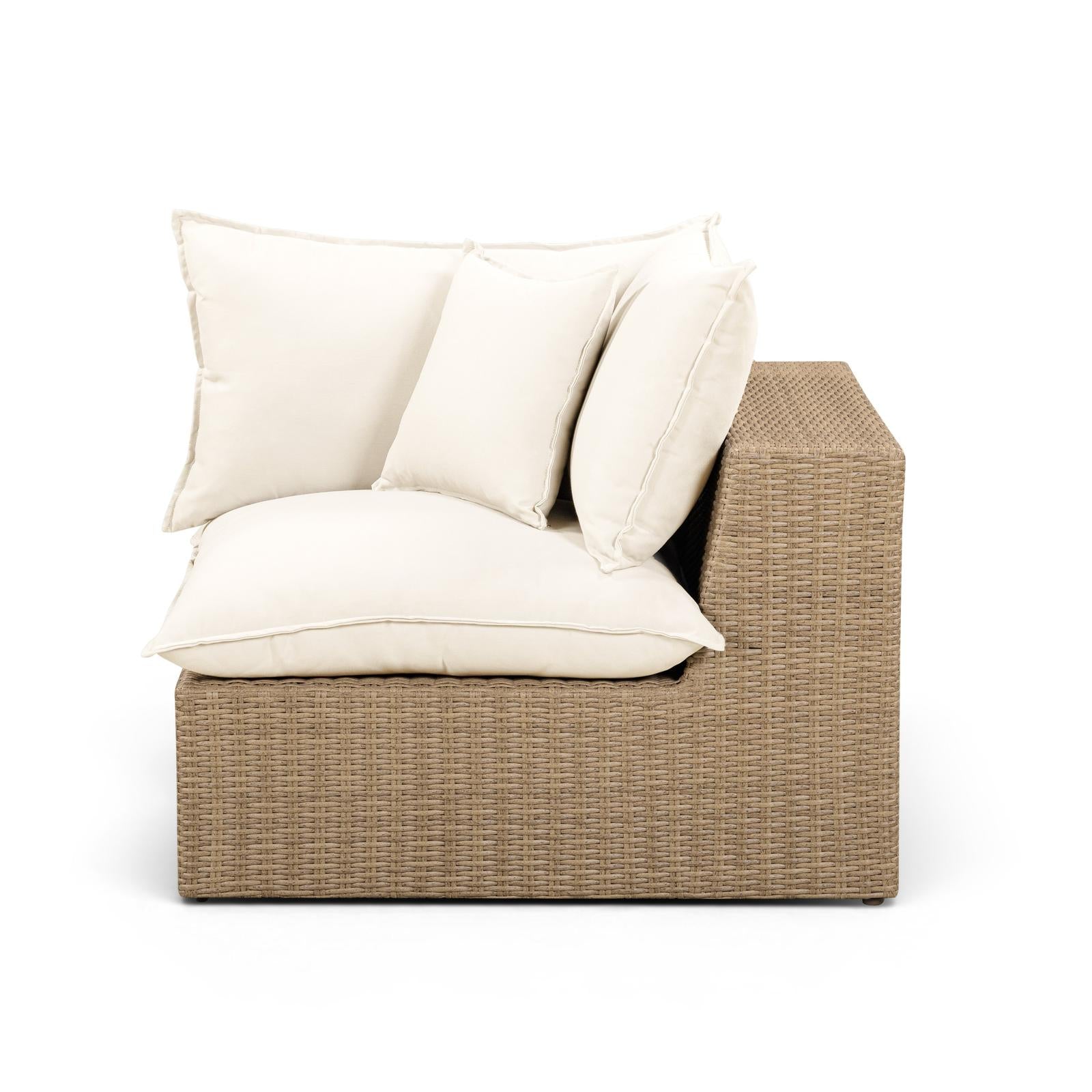 TOV Furniture Cali Performance Fabric & Wicker Outdoor Modular Components
