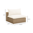 TOV Furniture Cali Performance Fabric & Wicker Outdoor Modular Components
