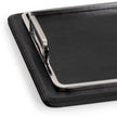 Greyson Leather Polished Nickel Rectangle Tray