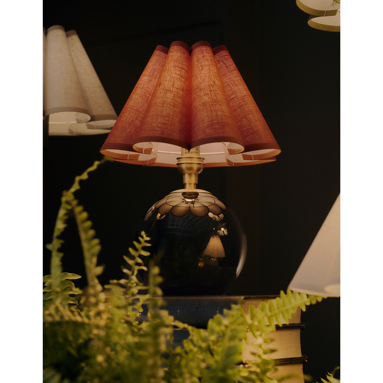 Giorgio Black Natural Brass Glass Mini Lamp