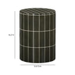 TOV Furniture Tatiana Round Concrete Indoor/Outdoor Side Table