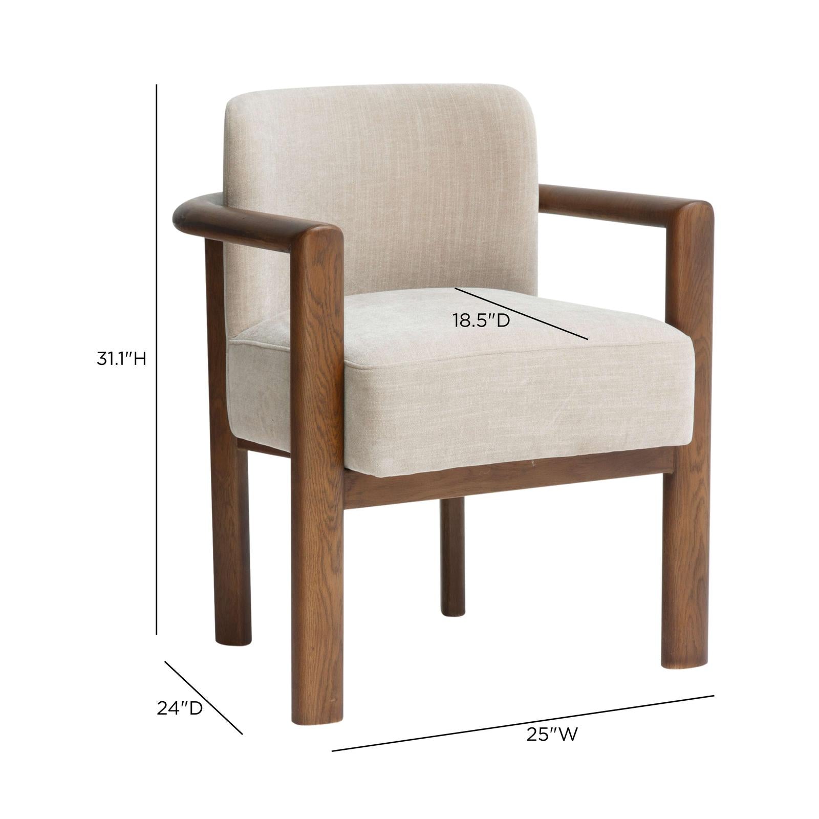 TOV Furniture Irma Textured Performance Velvet Dining Chair