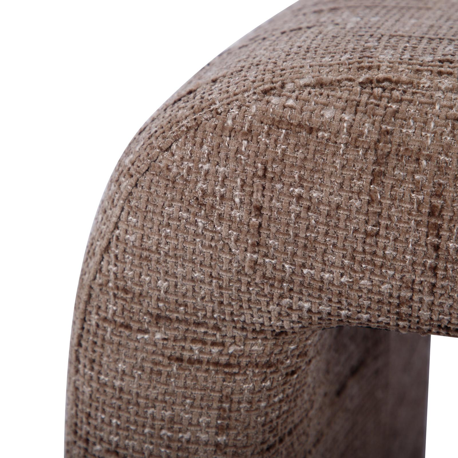 TOV Furniture Alvie Railroad Chenille Storage Side Table