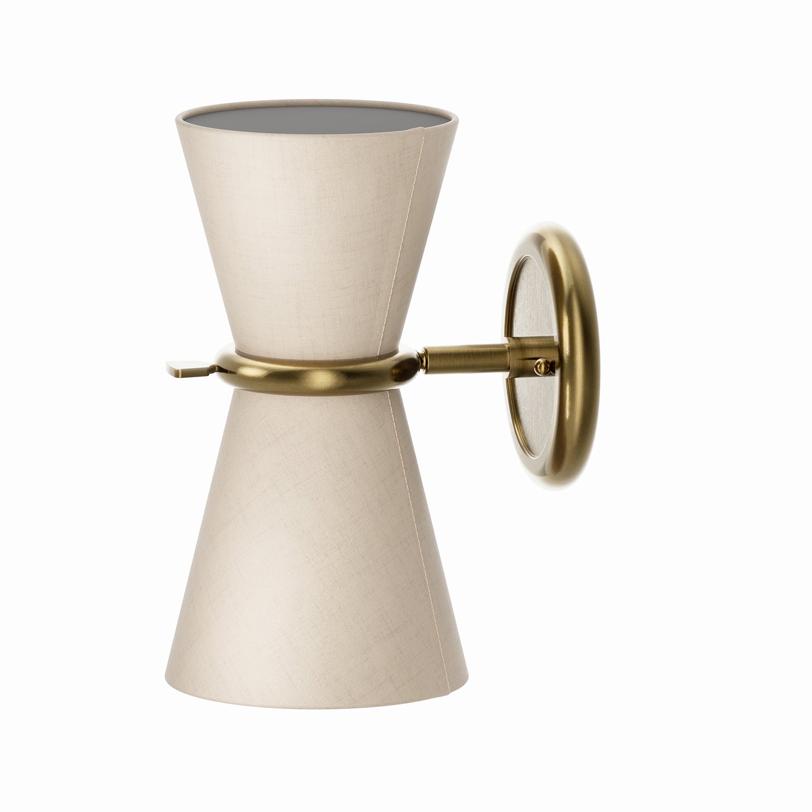 Gable Antique Natural Brass Sconce
