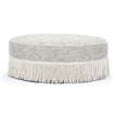 TOV Furniture Tassy Tasseled Round Ottoman