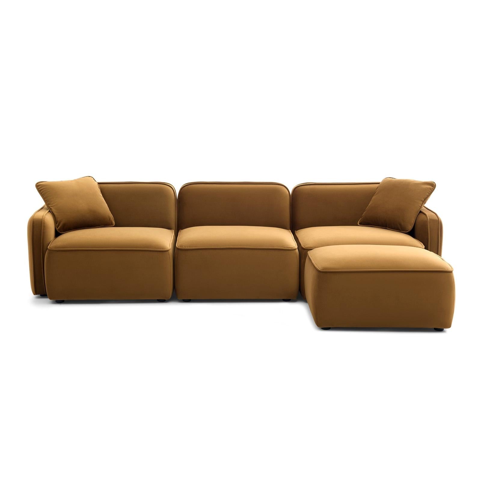 TOV Furniture Travie 4-Piece Modular Sectional