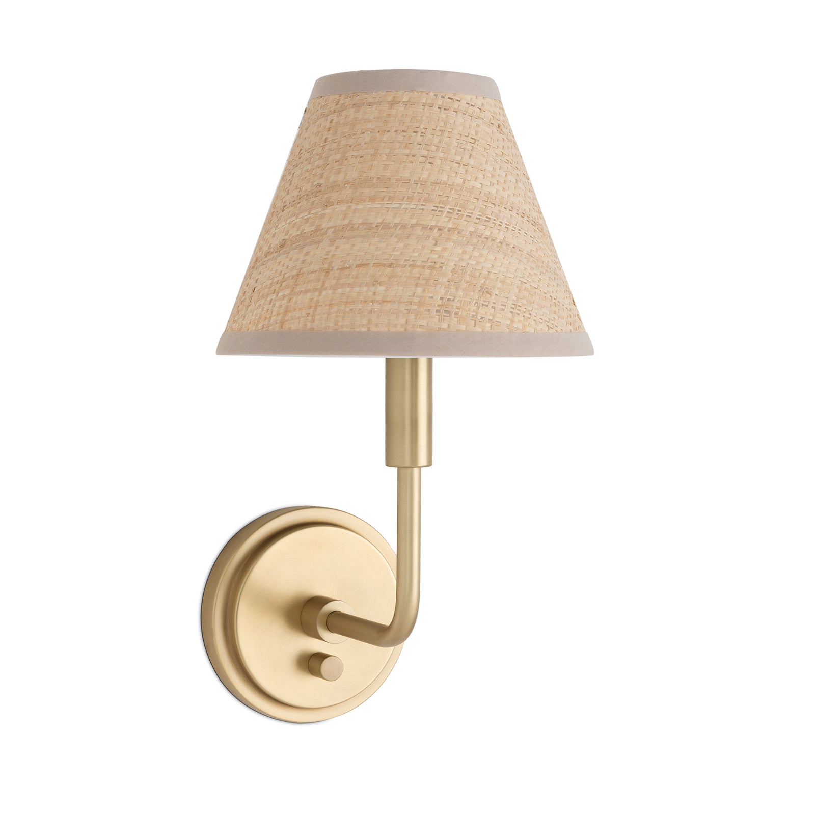 Polly Natural Brass Single Sconce