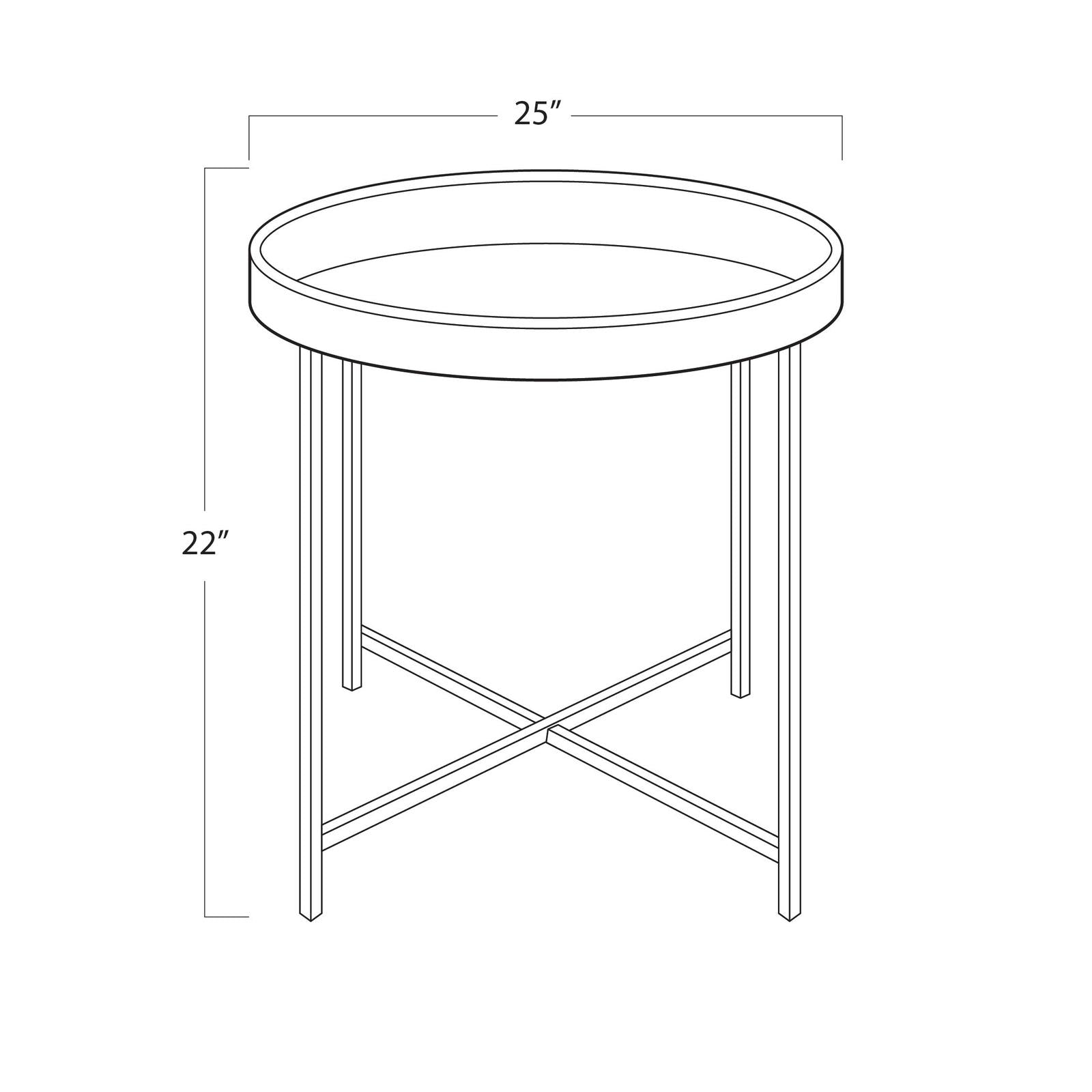 Regina Andrew Derby Leather Tray Table