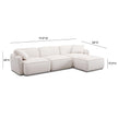 TOV Furniture Travie 4-Piece Modular Sectional
