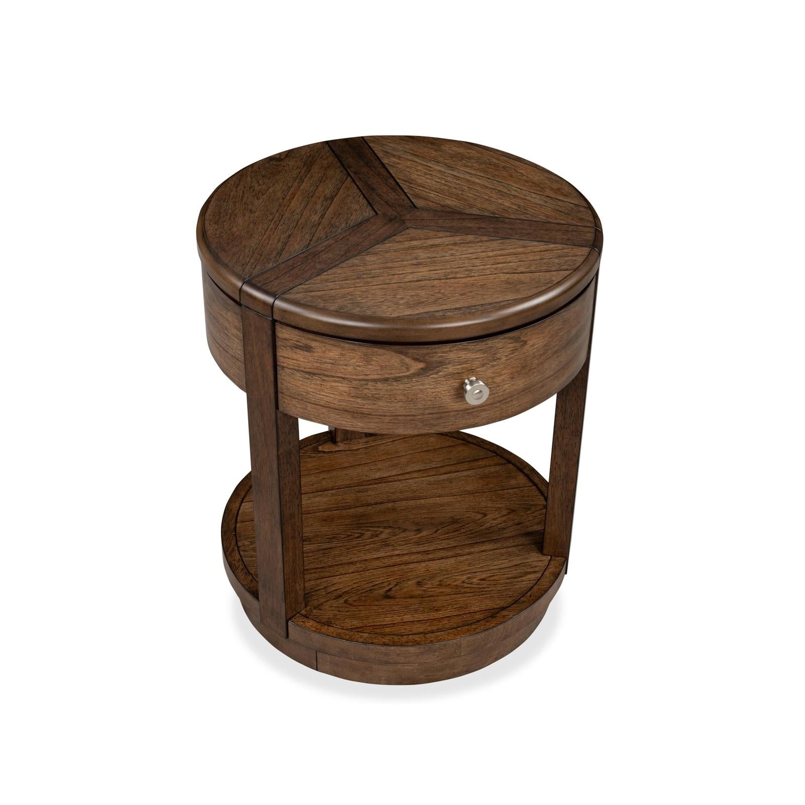 Magnussen Home Connolly Brown Drawer End Table