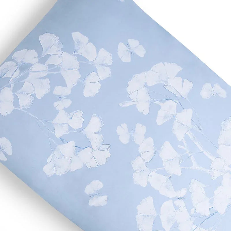 Michael Aram Butterfly Ginkgo King Shams - Sky and White