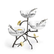 Michael Aram Butterfly Gingko Gold Triple Bowl