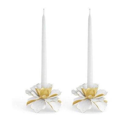 Michael Aram Gardenia Candleholders S/2