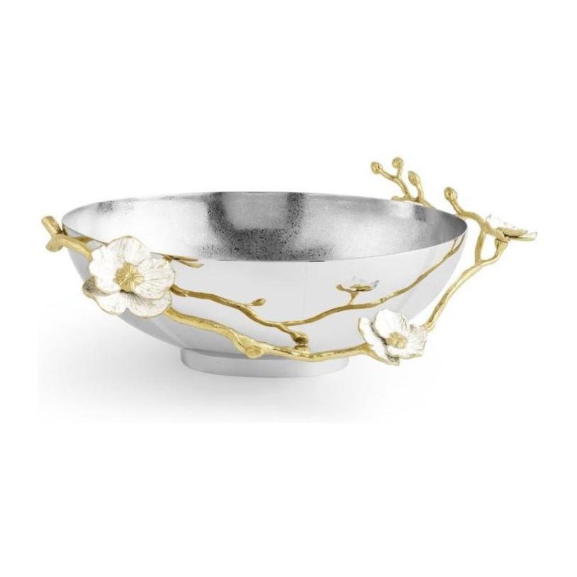 Michael Aram Orchid Low Oval Bowl