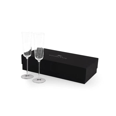 Michael Aram Reflective Champagne Flute & Heart Frame 4" x 6" Packaged Gift Set