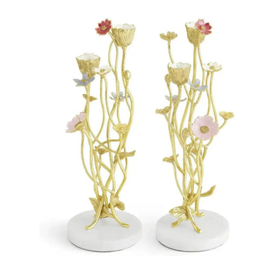 Michael Aram Wildflowers Candleholders (Set of 2)