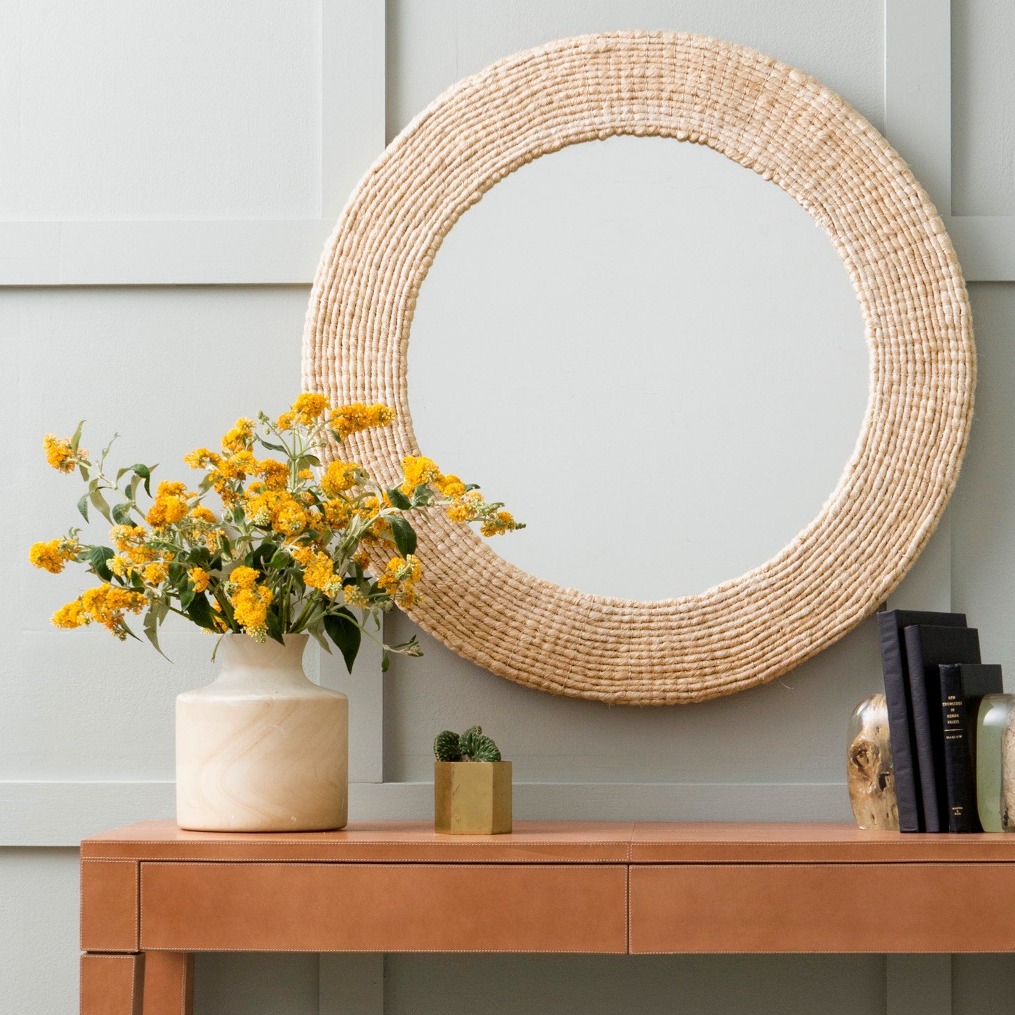 Made Goods Amani Round Mirror
