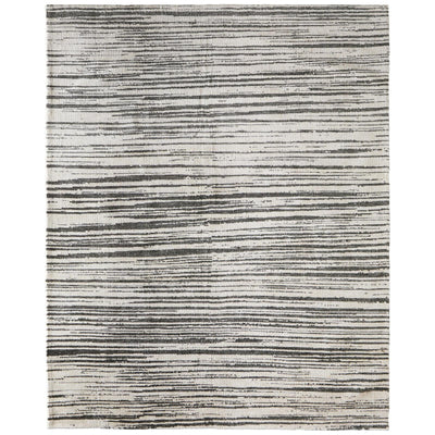 Feizy Colton 8A56F Modern Abstract Rug in Black/Ivory