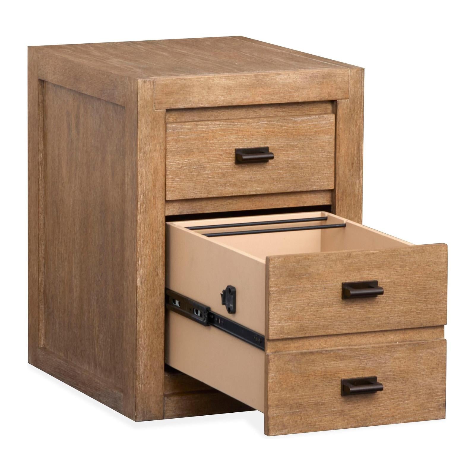 Magnussen Home Plum Creek Sierra Brown Mobile File With Casters