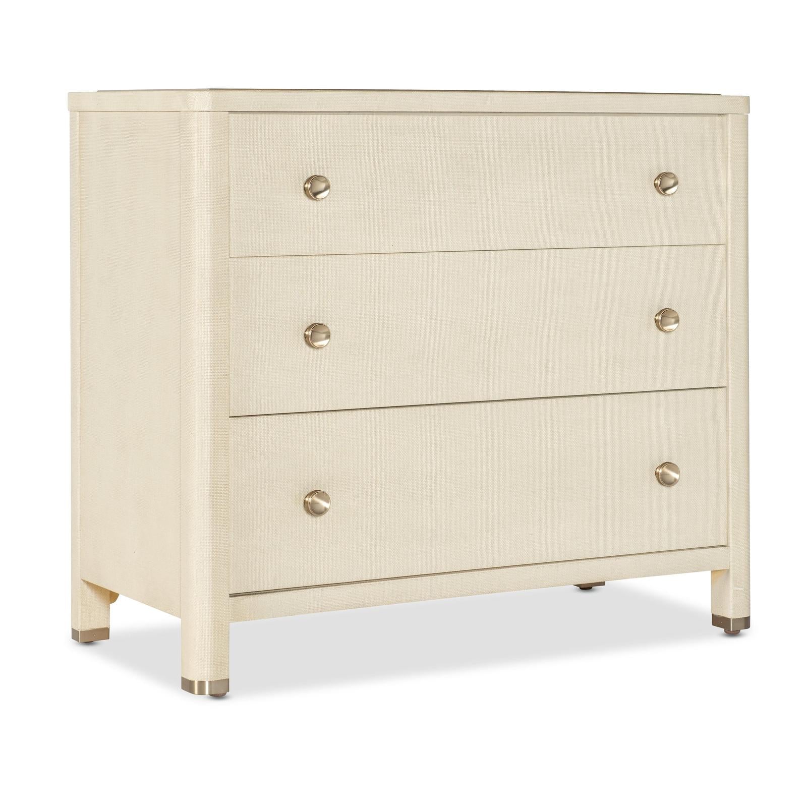 Hooker Furniture Archives Raffia Three-Drawer Chest