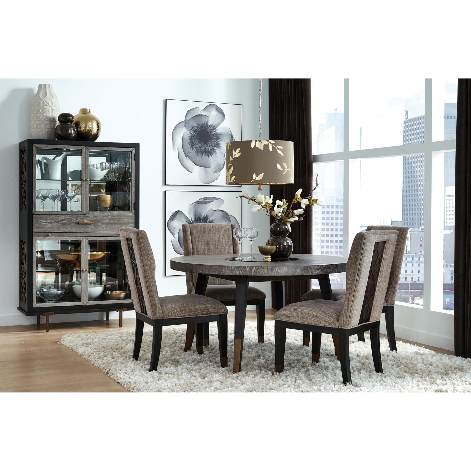 Magnussen Home Ryker Nocturn Black & Coventry Grey Dining Table
