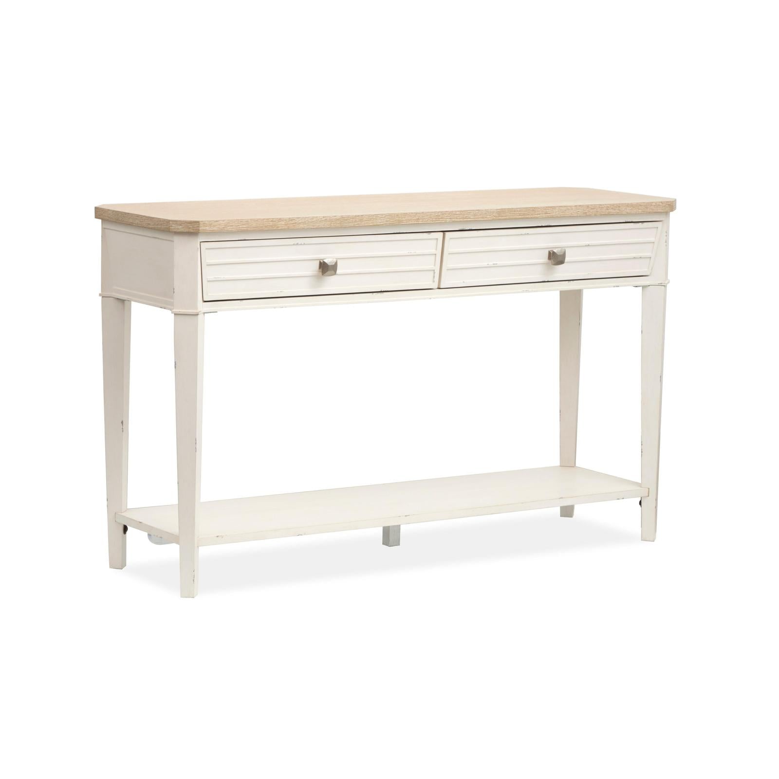 Salt Life Home Echo Isles Sea Pearl and Driftwood Rectangular Sofa Table