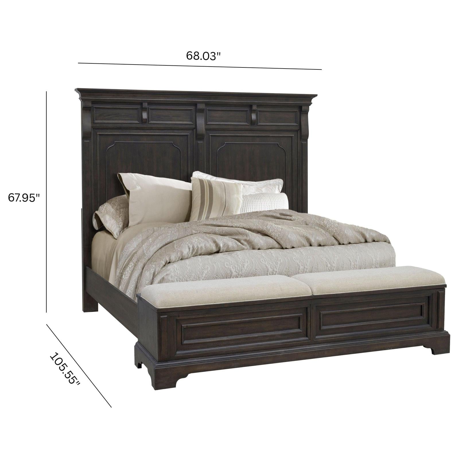 Pulaski Furniture Hickory Creek Brown Velvet Bed