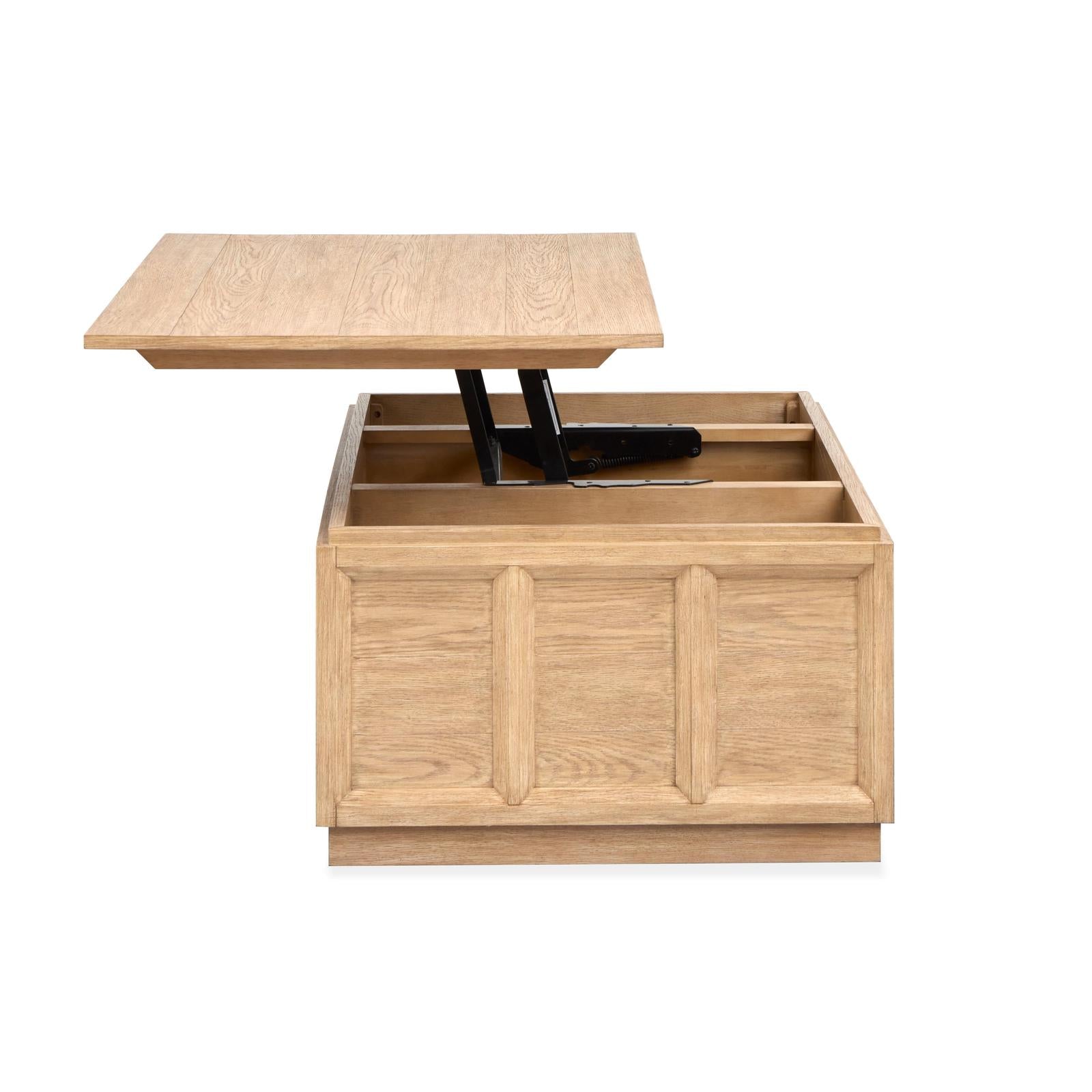 Magnussen Home Burnham Sable Dusk Lift Top Storage Cocktail Table