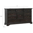 Pulaski Furniture Hickory Creek Brown Velvet 10 Drawer Dresser
