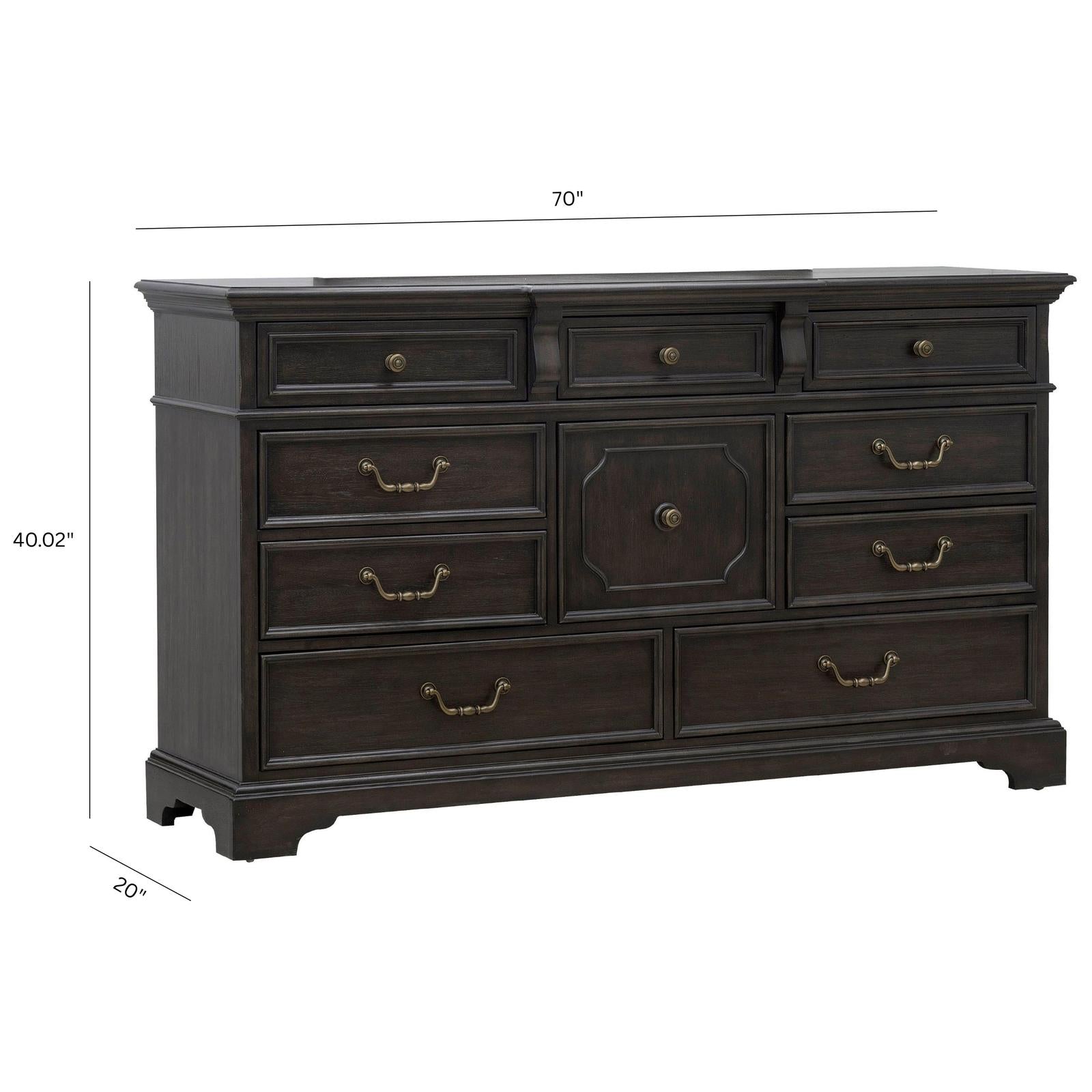 Pulaski Furniture Hickory Creek Brown Velvet 10 Drawer Dresser