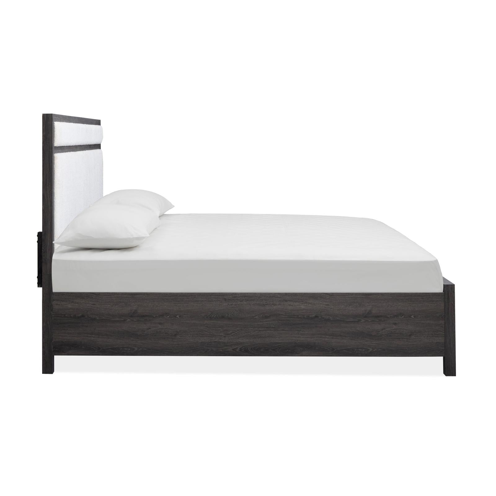 Magnussen Home Merrifield Raisin Black Upholstered Panel Bed
