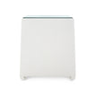 Villa & House Ming 2-Drawer Side Table with Glass Top