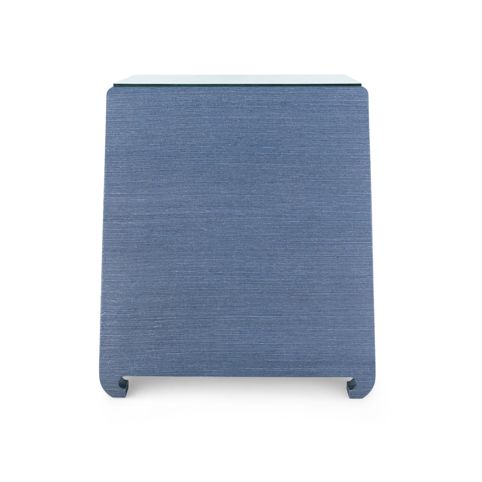 Villa & House Ming 2-Drawer Side Table with Glass Top