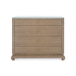 Villa & House Ming Large 4-Drawer with Glass Top
