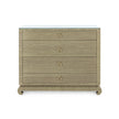 Villa & House Ming Large 4-Drawer with Glass Top