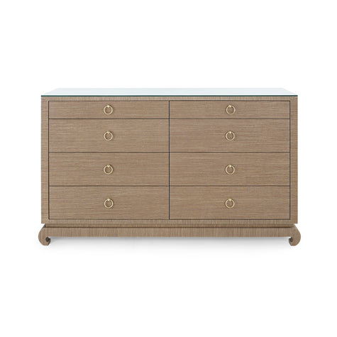 Villa & House Ming Extra Large 8-Drawer with Glass Top