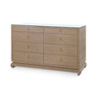 Villa & House Ming Extra Large 8-Drawer with Glass Top