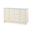 Villa & House Ming Extra Large 8-Drawer with Glass Top