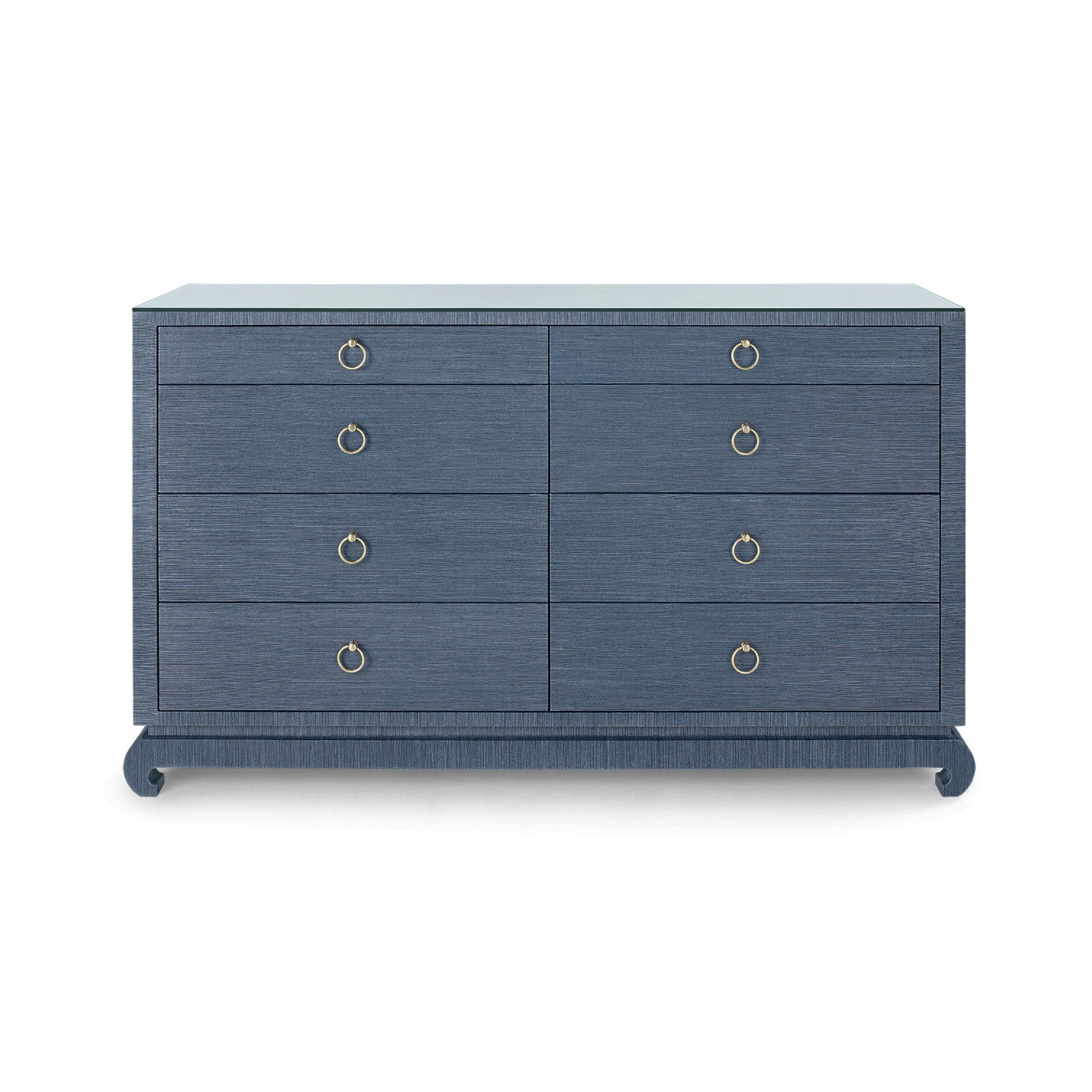 Villa & House Ming Extra Large 8-Drawer with Glass Top