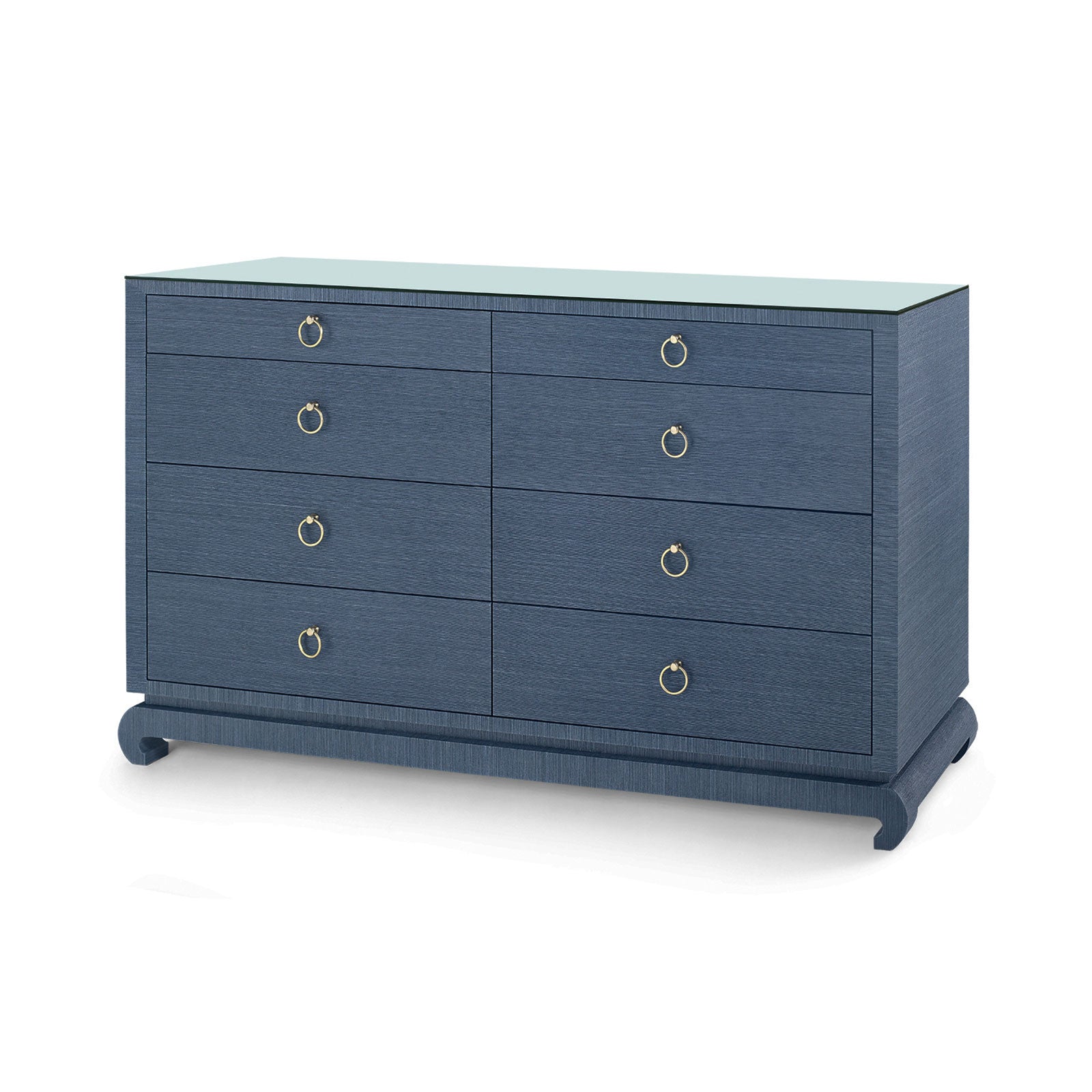 Villa & House Ming Extra Large 8-Drawer with Glass Top