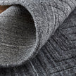 Feizy Redford 8670F Transitional Solid in Gray/Black