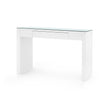 Villa & House Morgan Console Table with Glass Top