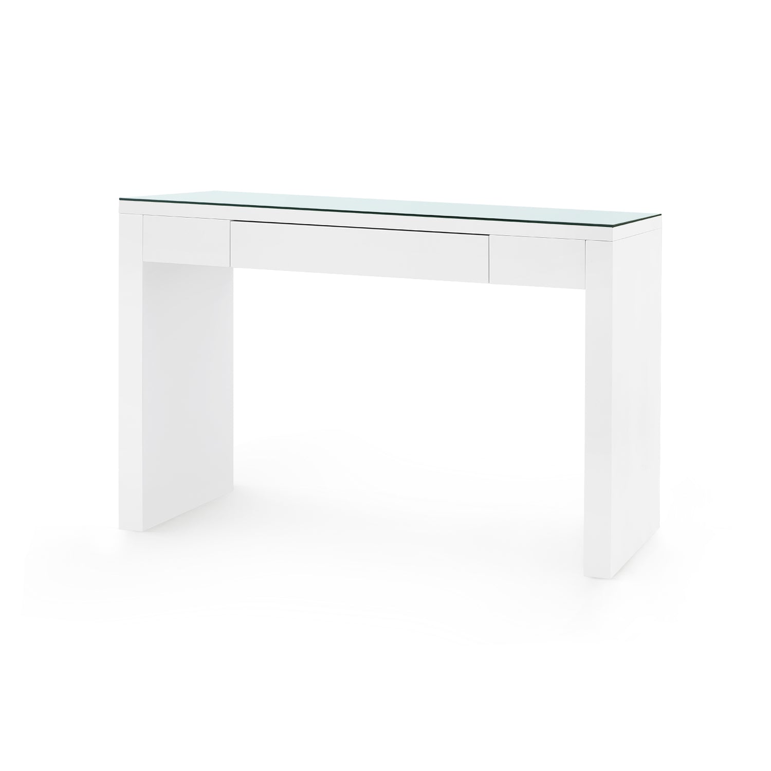Villa & House Morgan Console Table with Glass Top