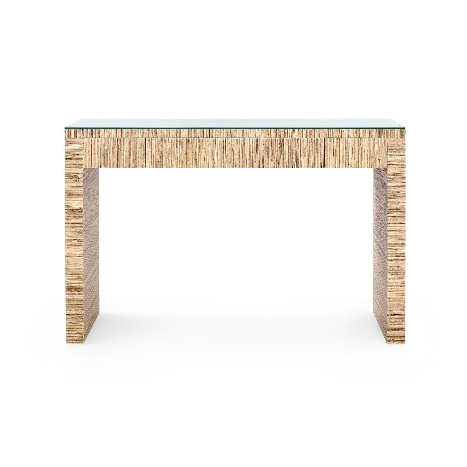 Villa & House Morgan Console Table with Glass Top