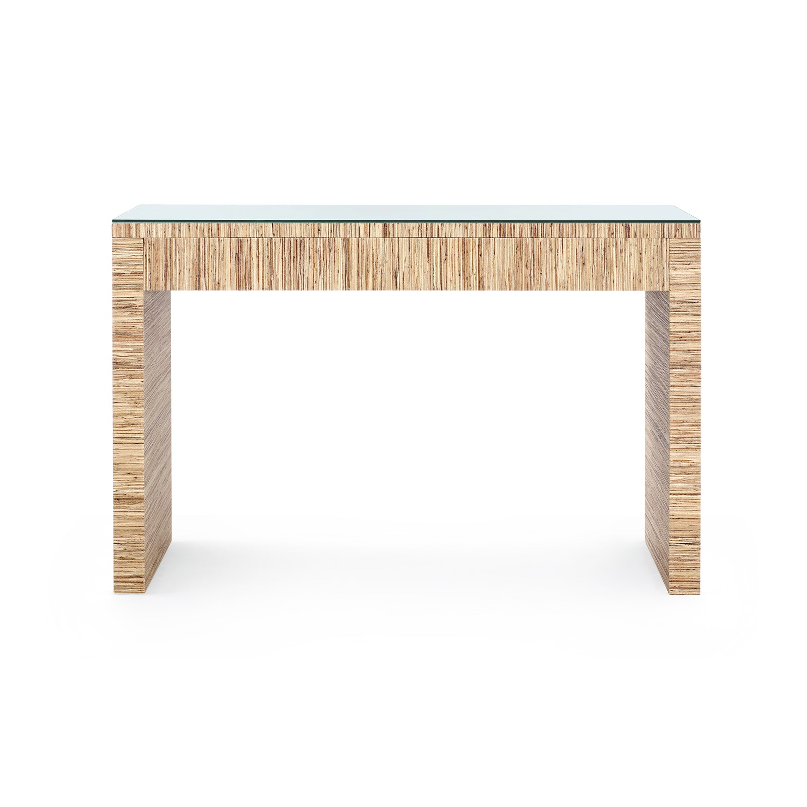 Villa & House Morgan Console Table with Glass Top