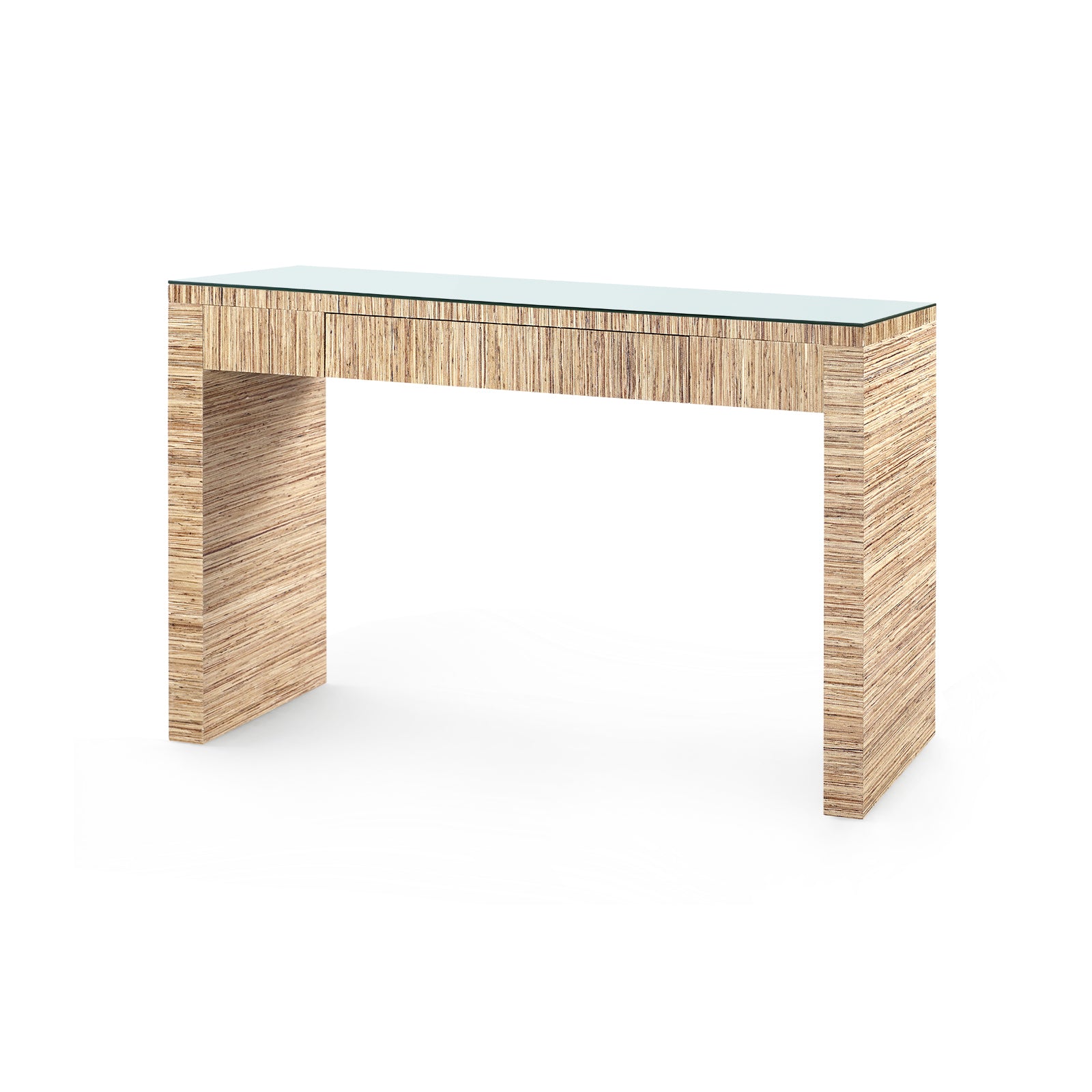 Villa & House Morgan Console Table with Glass Top